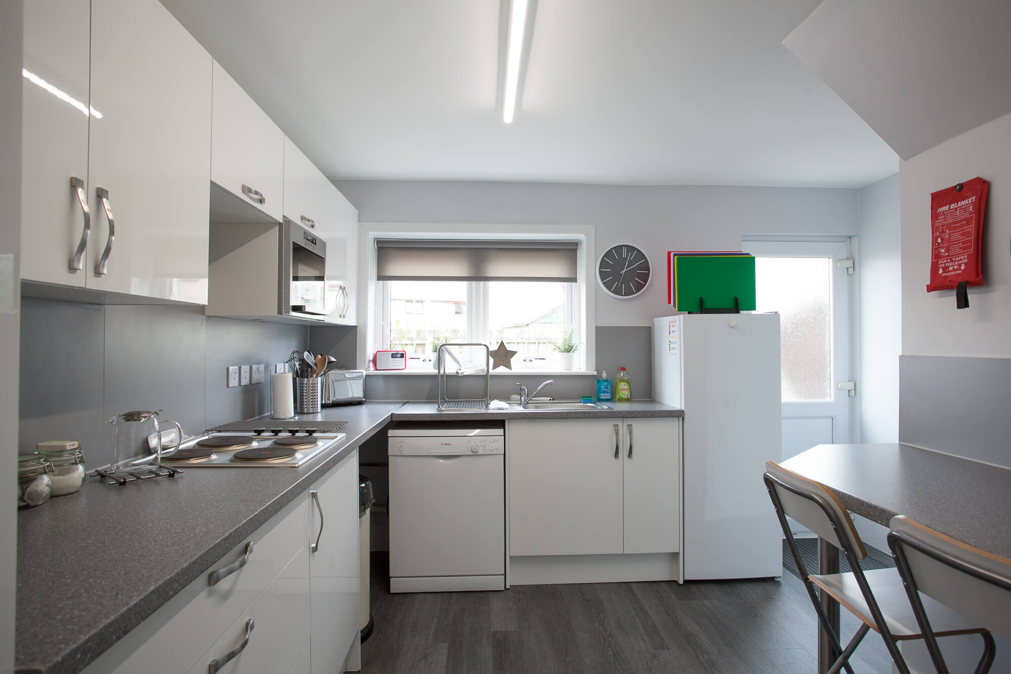 The kitchen from the hallway